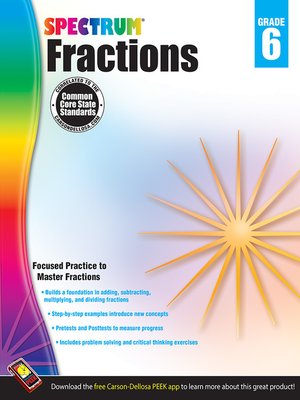 cover image of Fractions, Grade 6